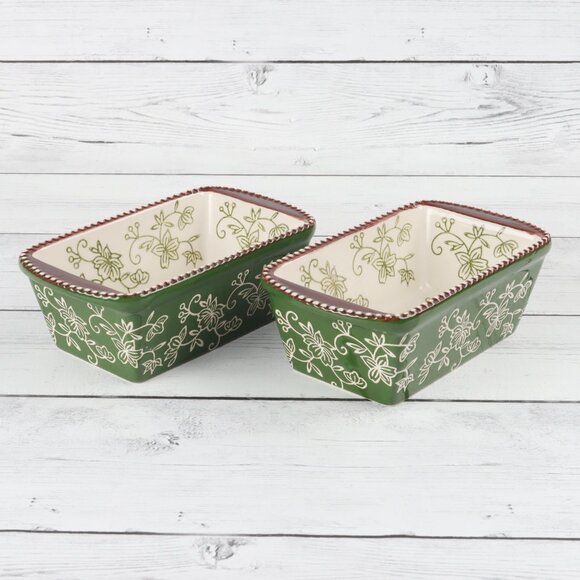 Temp-Tations Floral Lace 12 oz Ramekins with Cover & Metal Holder - Set of Two - Picture 7 of 13